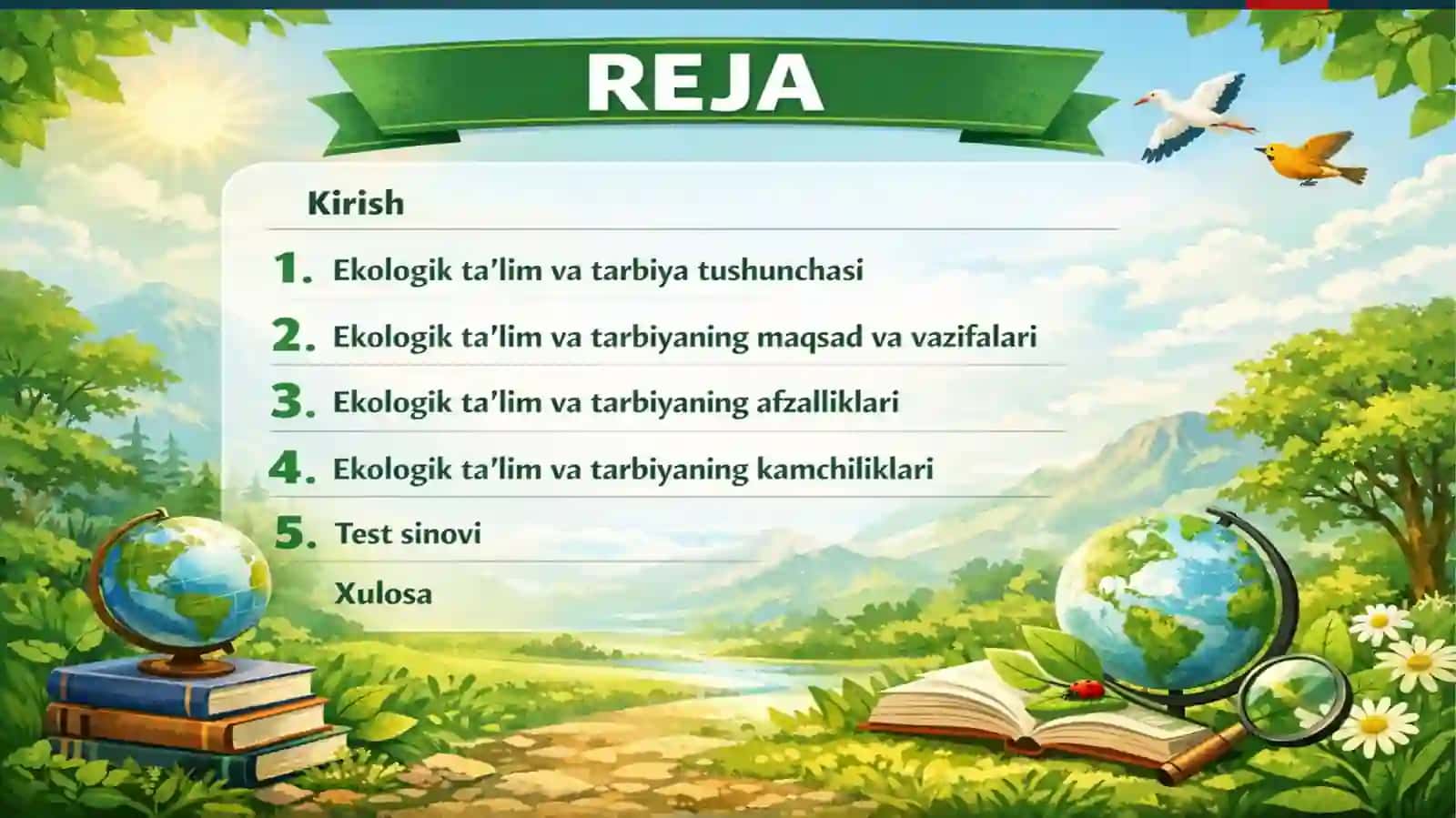 Ekologik ta’lim va tarbiya 2