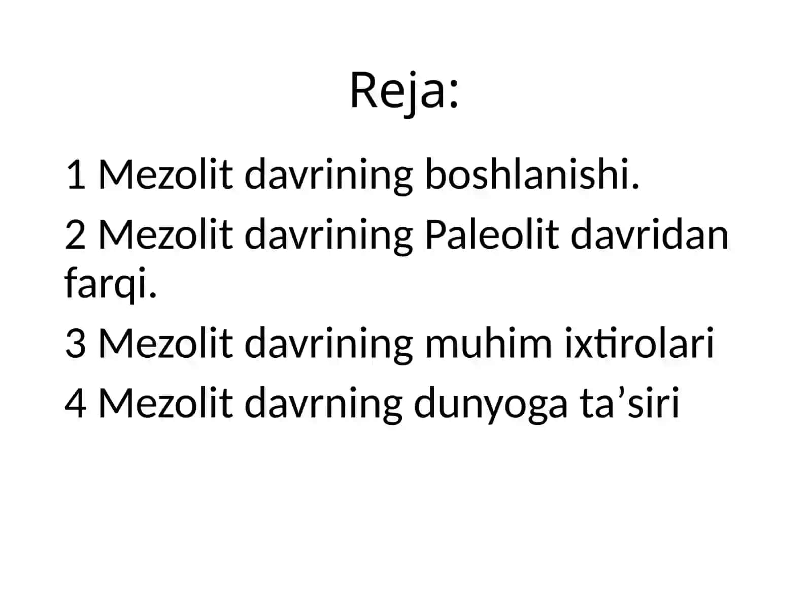Mezolitdavriningboshlanishi 2