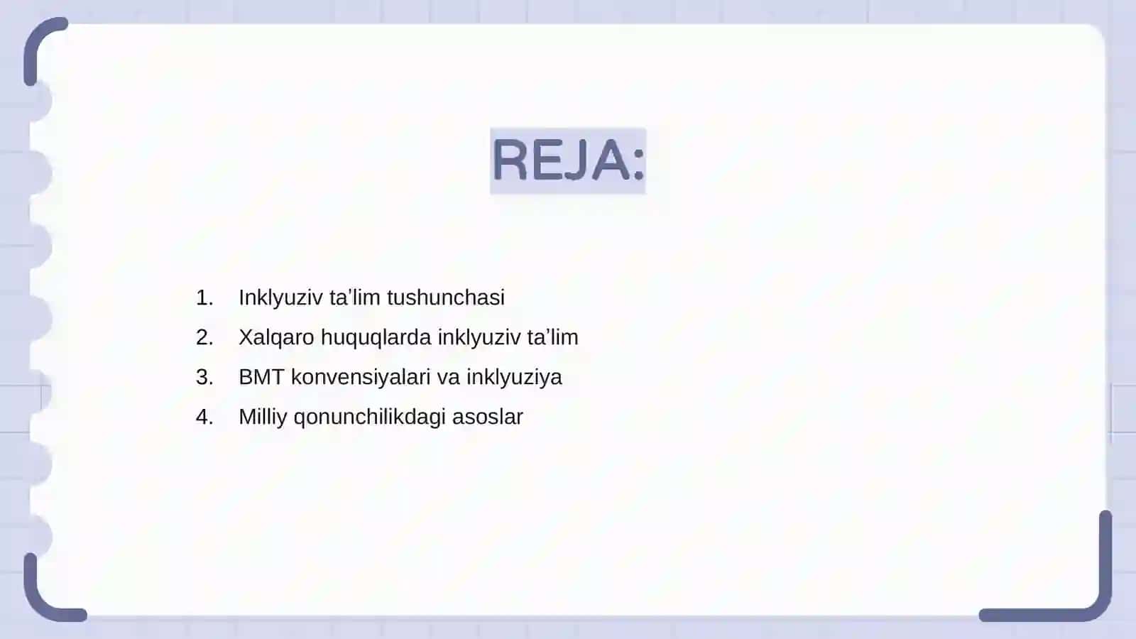 Inklyuziv taʼlim va xalqaro huquqlar 2