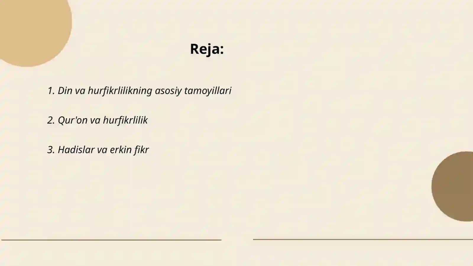 Din va hurfikrlilik 2