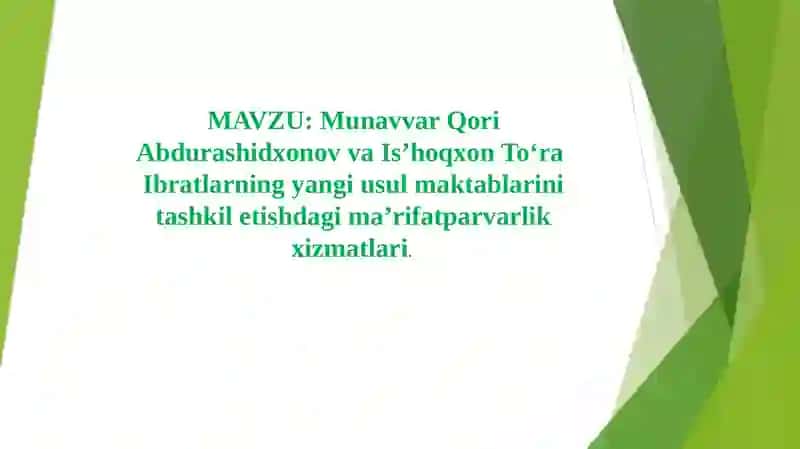 Munavvar Qori Abdurashidxonov va Is’hoqxon To‘ra Ibrat 2