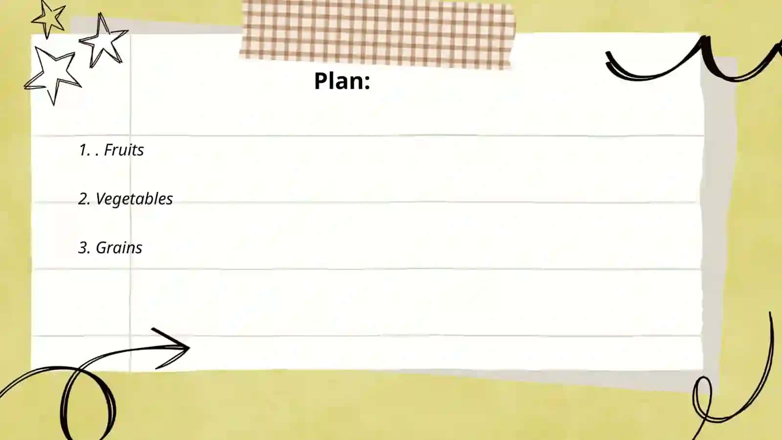Foods Lesson Plan 2