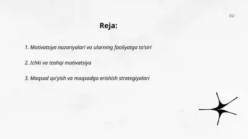 Faoliyat va motivatsiya 2