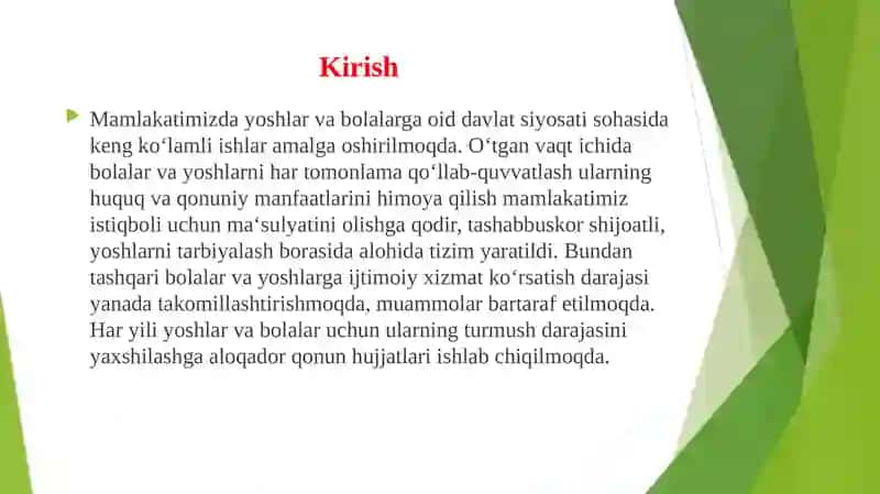 YOSHLAR BILAN IJTIMOIY ISH 2