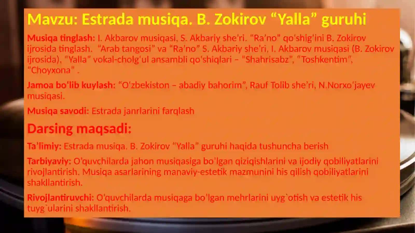 Estradamusiqa.B.Zokirov“Yalla”guruhi 2