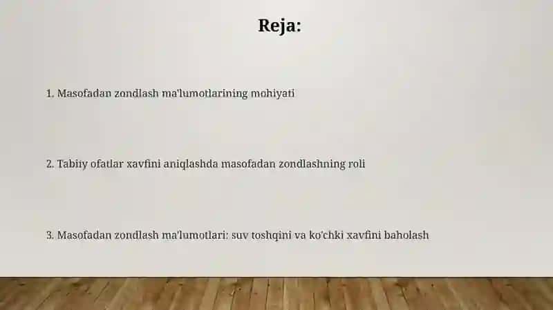 Masofadan zondlash ma'lumotlari 2