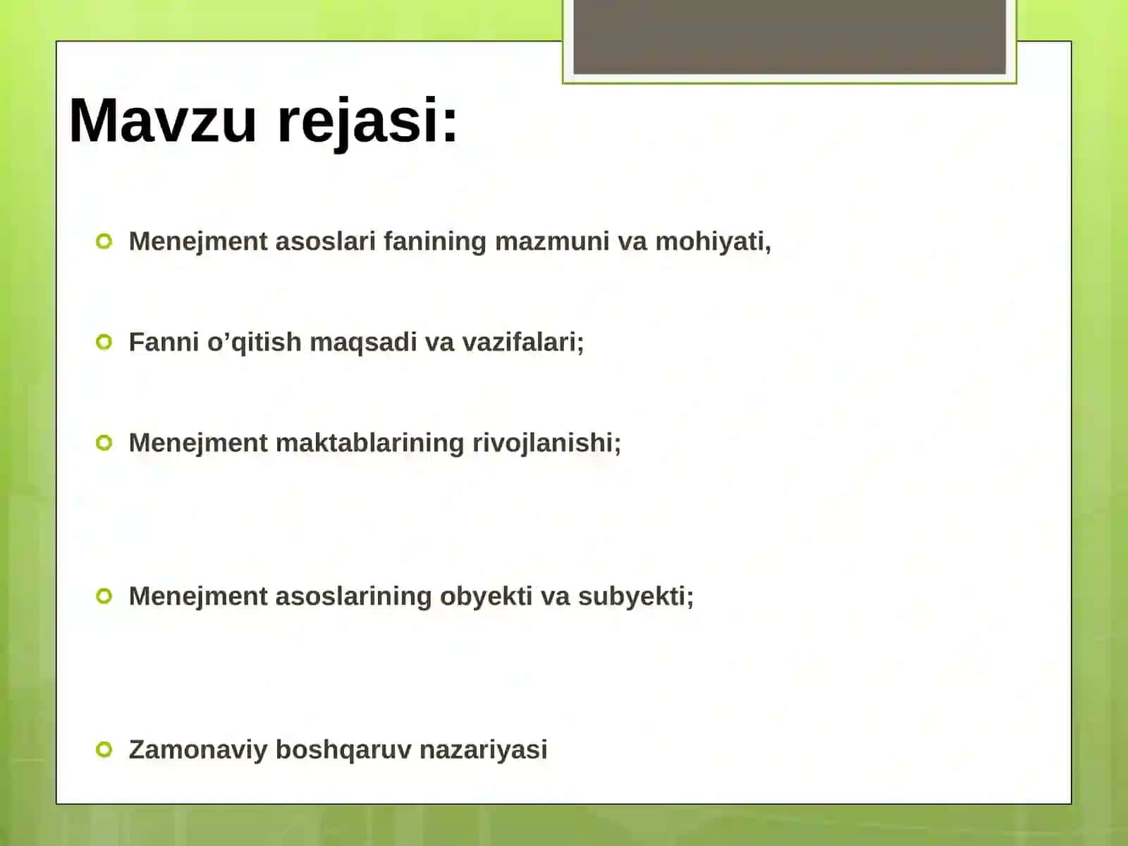 INSON RESURSINI BOSHQARISHGA KIRISH 2