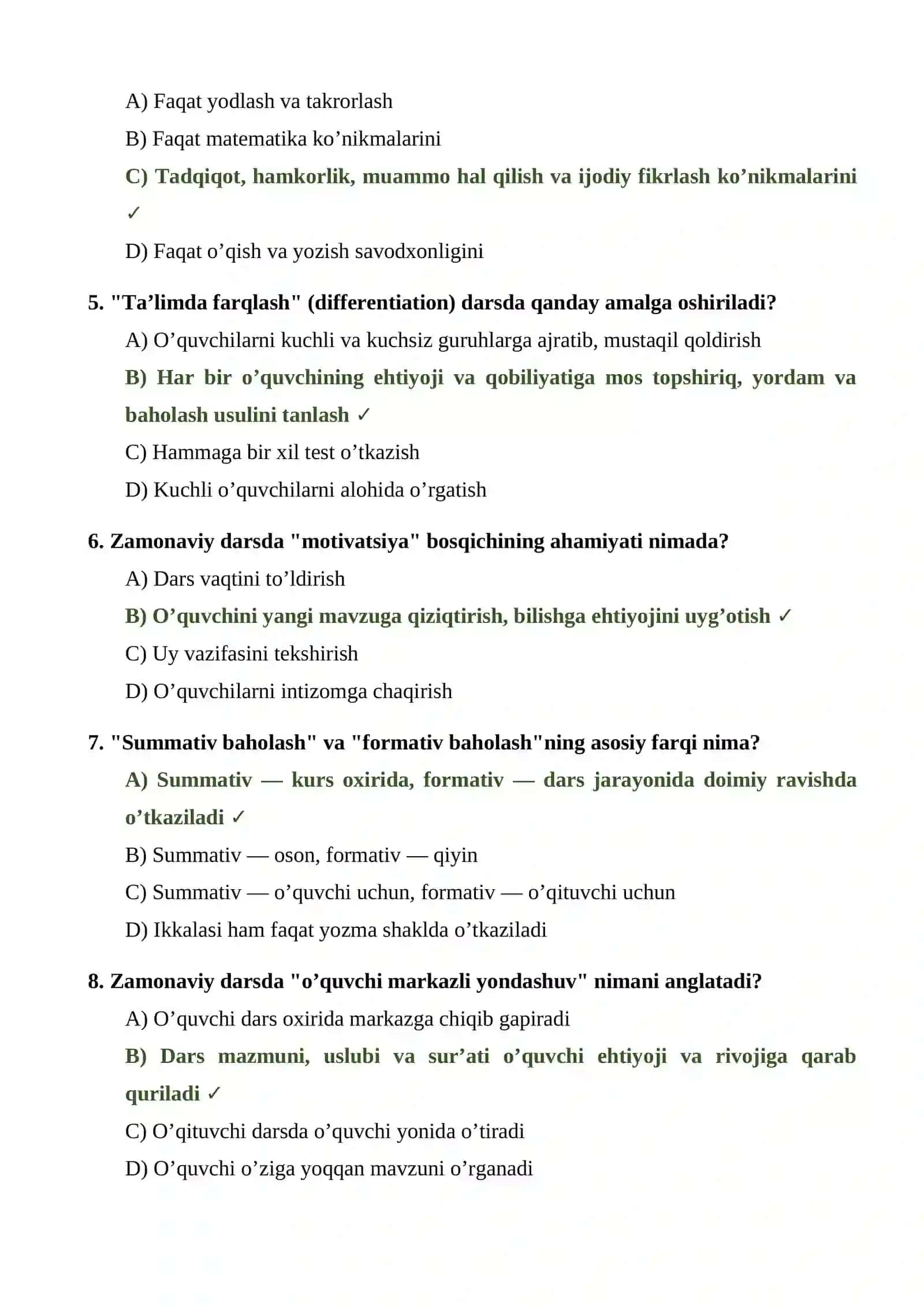 DARS RIVOJLANISHINING ASOSIY TENDENSIYALARI 2