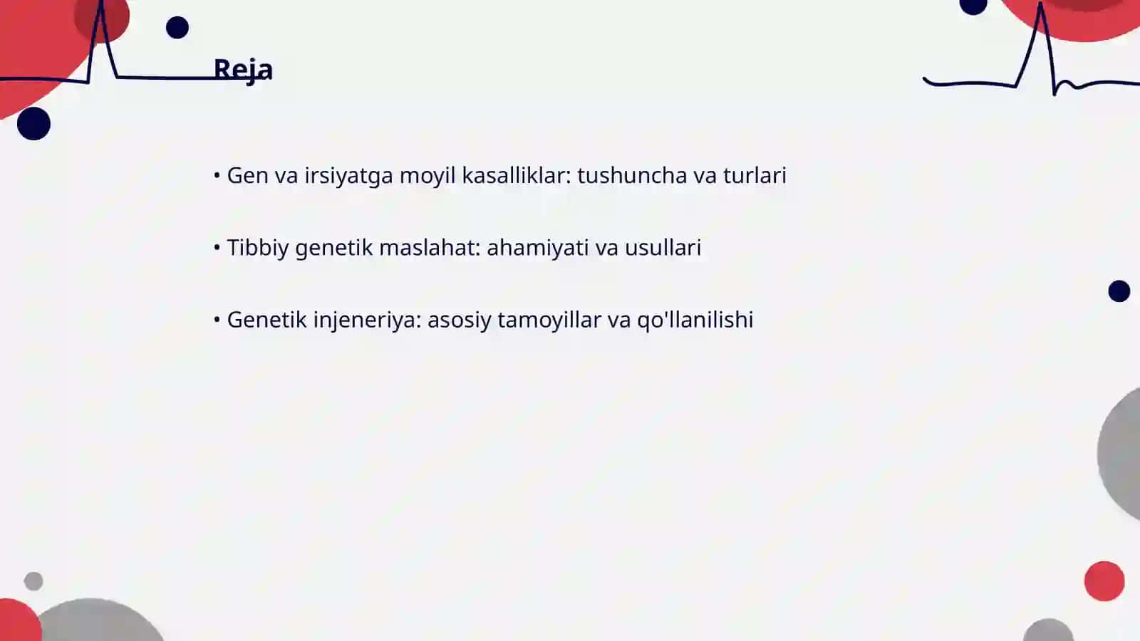 Gen va irsiyatga moyil kasalliklar 2