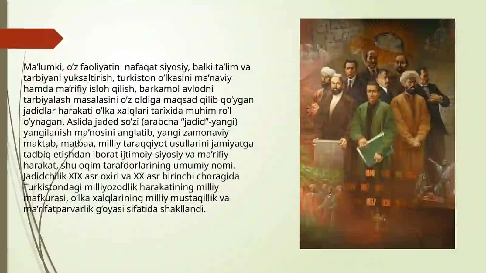JADID MA’RIFATPARVARLIK HARAKATLARINING BUGUNGI KUNDAGI AXAMIYATI 2