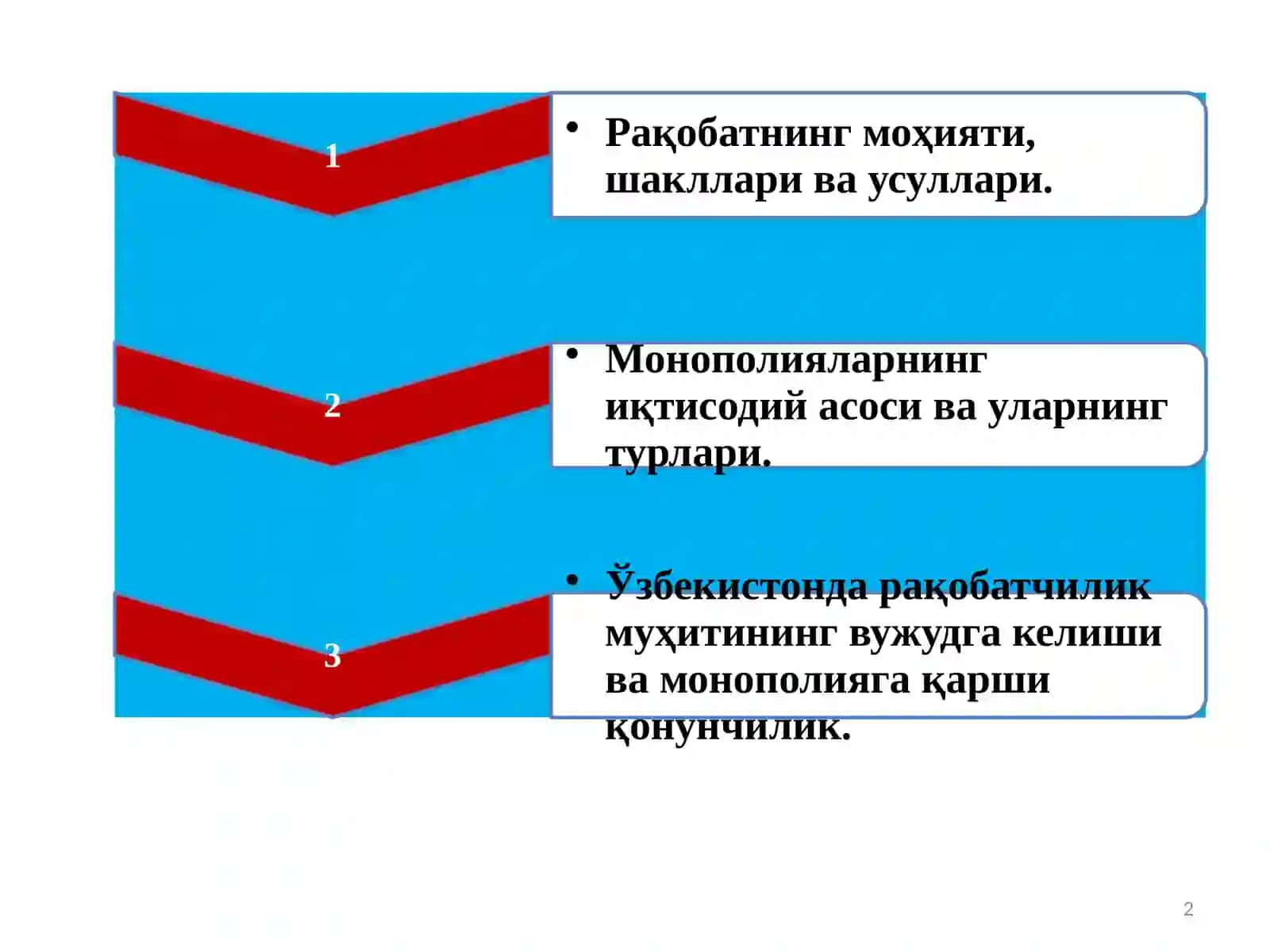 Рақобат,монополия ва нархлар 2