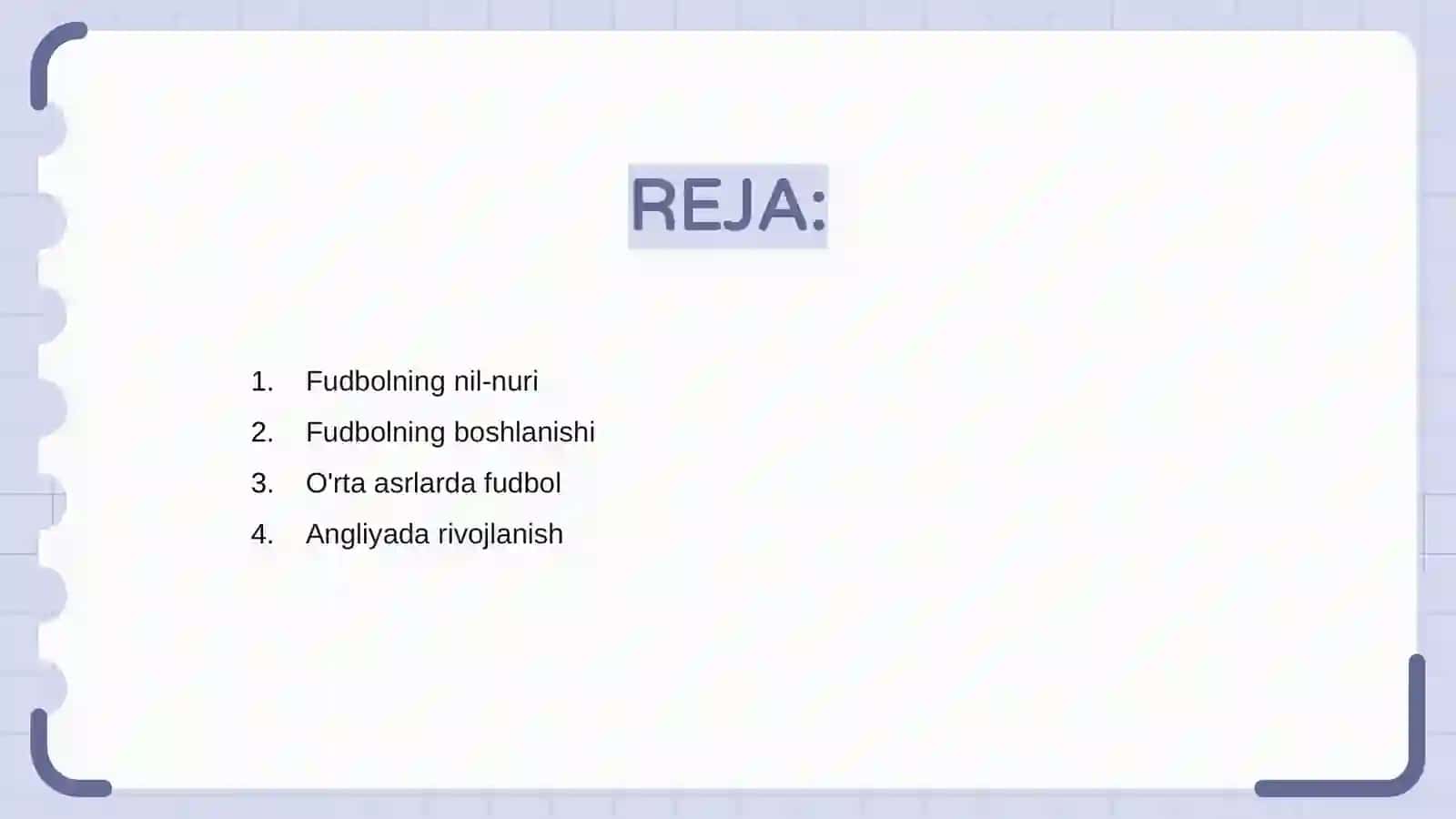 Fudbolning rivojlanish tarixi 2