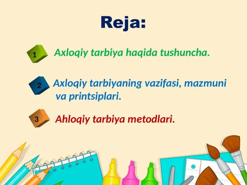 Axloqiy tarbiya 2