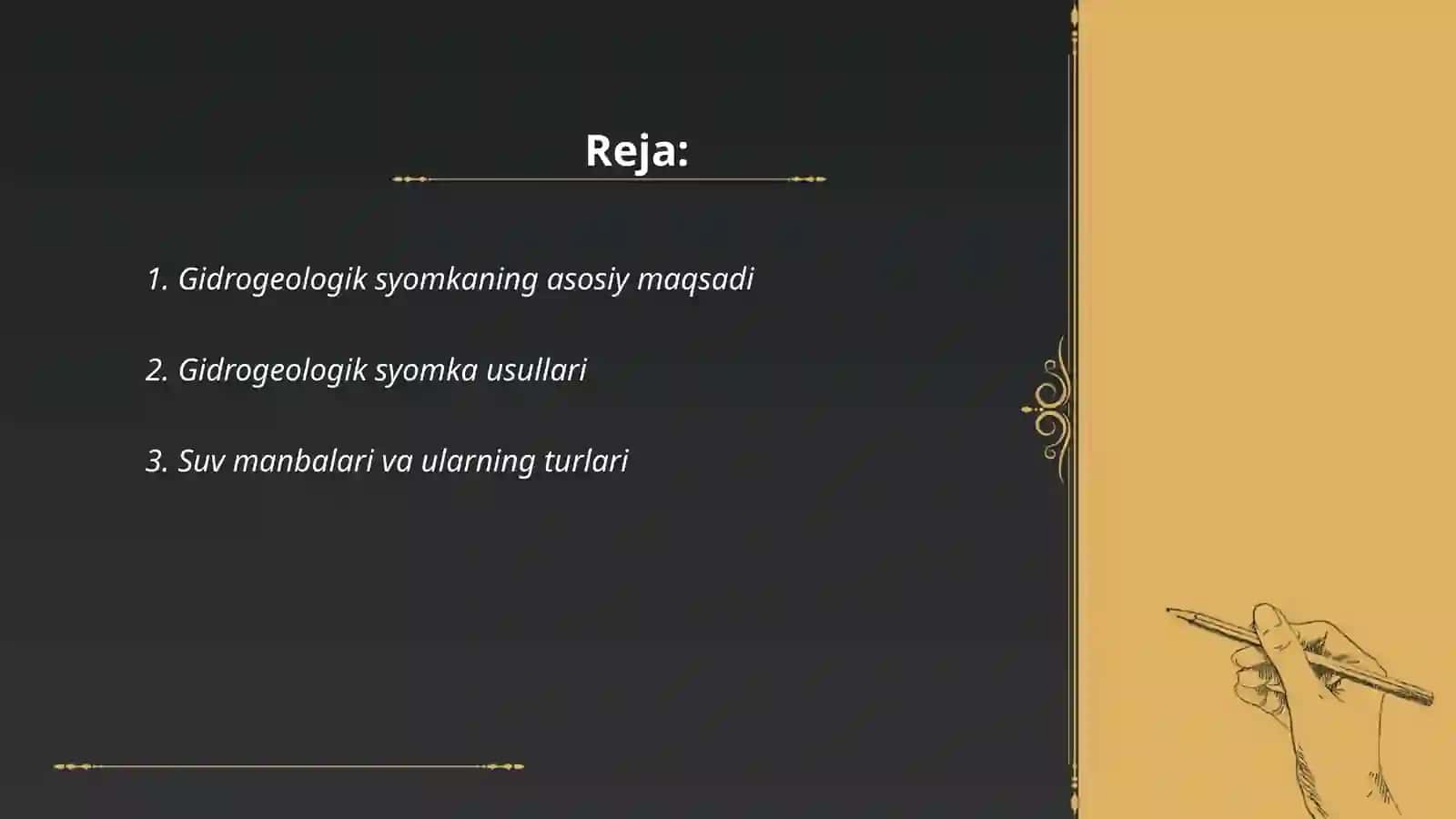 Gidrogeologik syomka 2