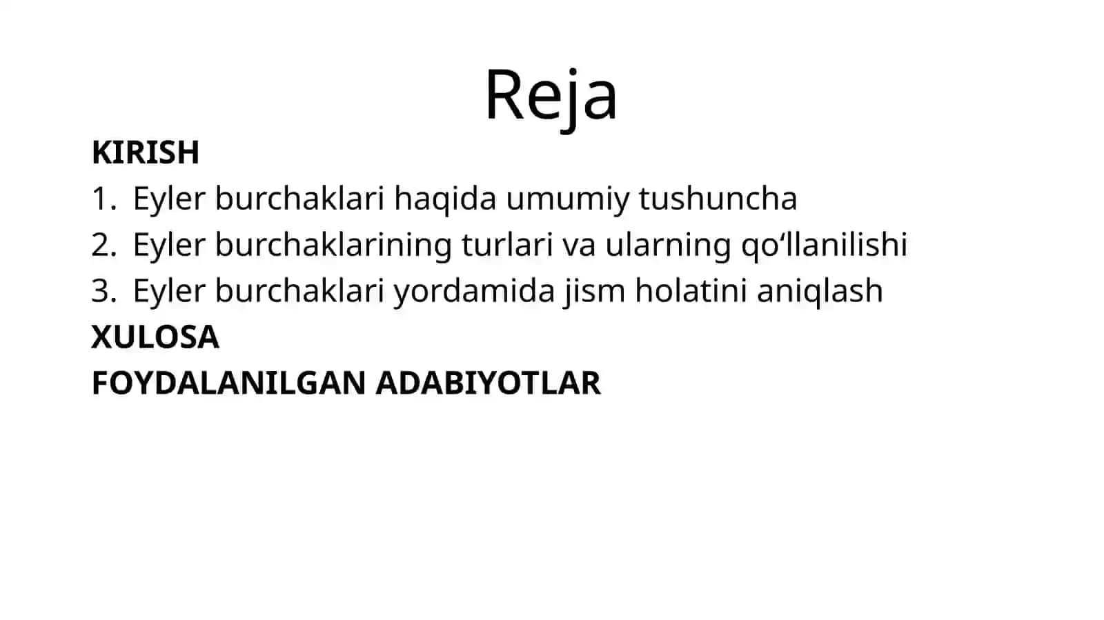 Eylerburchaklar va ularning qo'llanishi 2