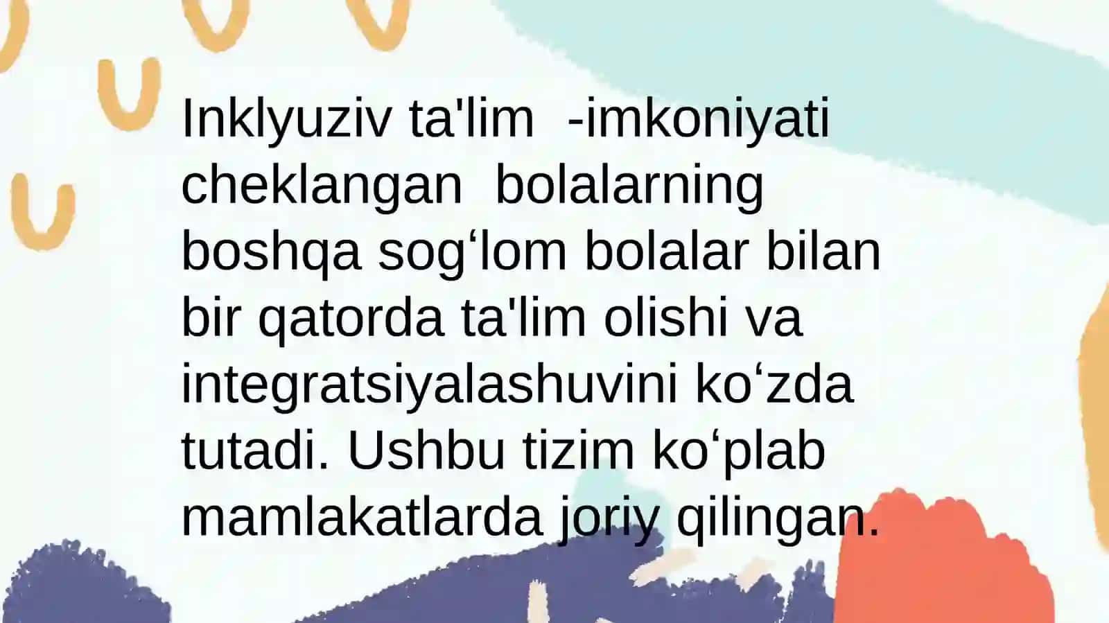 Inklyuziv ta'limda jahon tajribalari 2