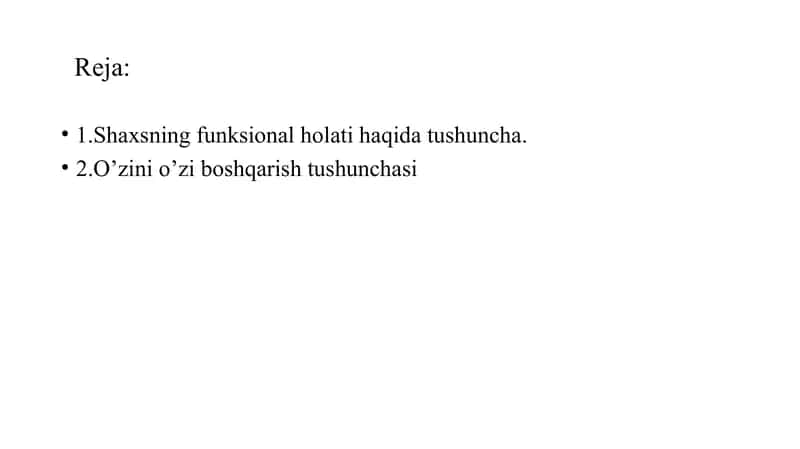 Shaxsning funksional holati 2
