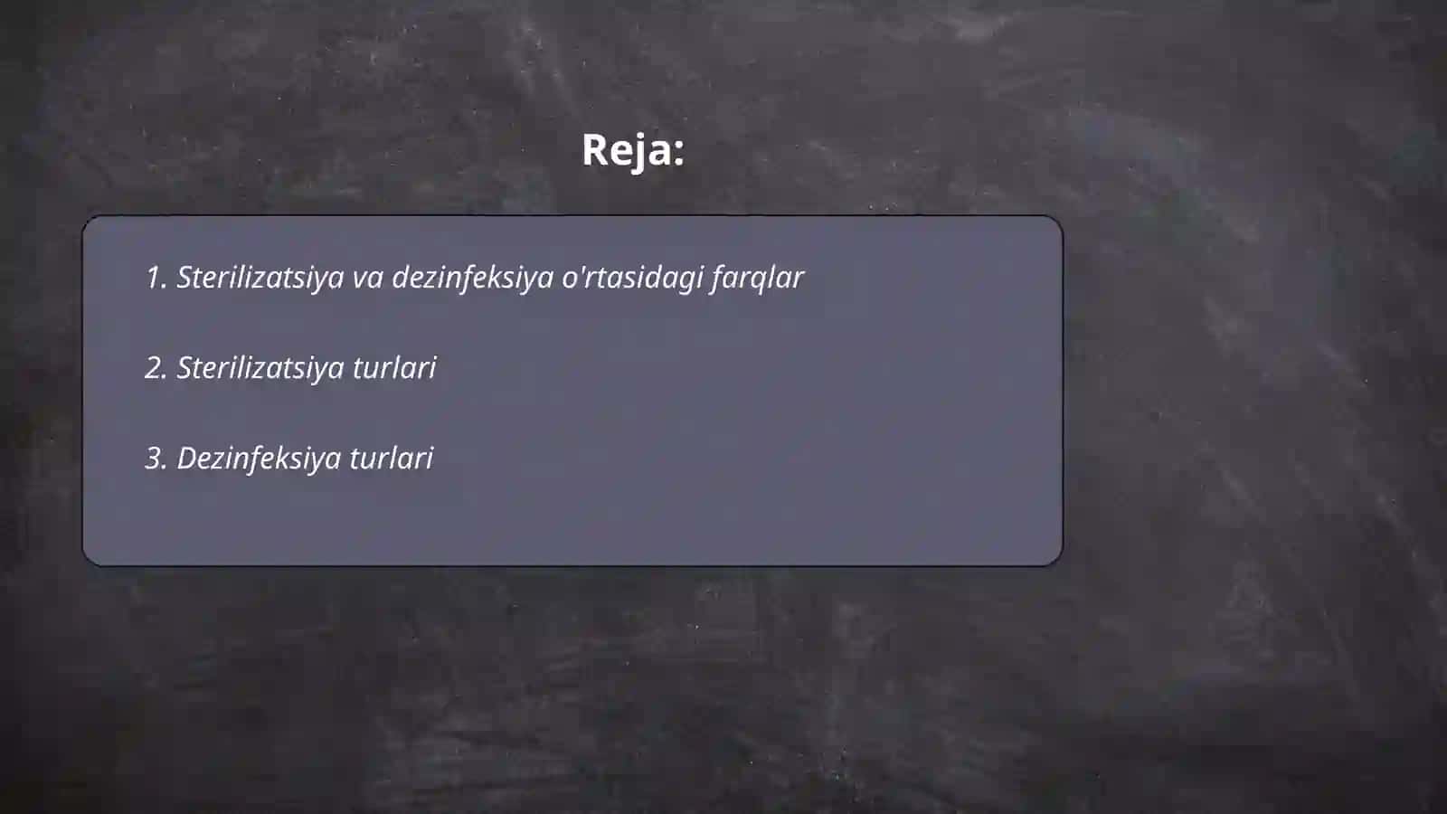 Sterilizatsiya va dezinfeksiya. Asboblarni sterillash bosqichlari 2