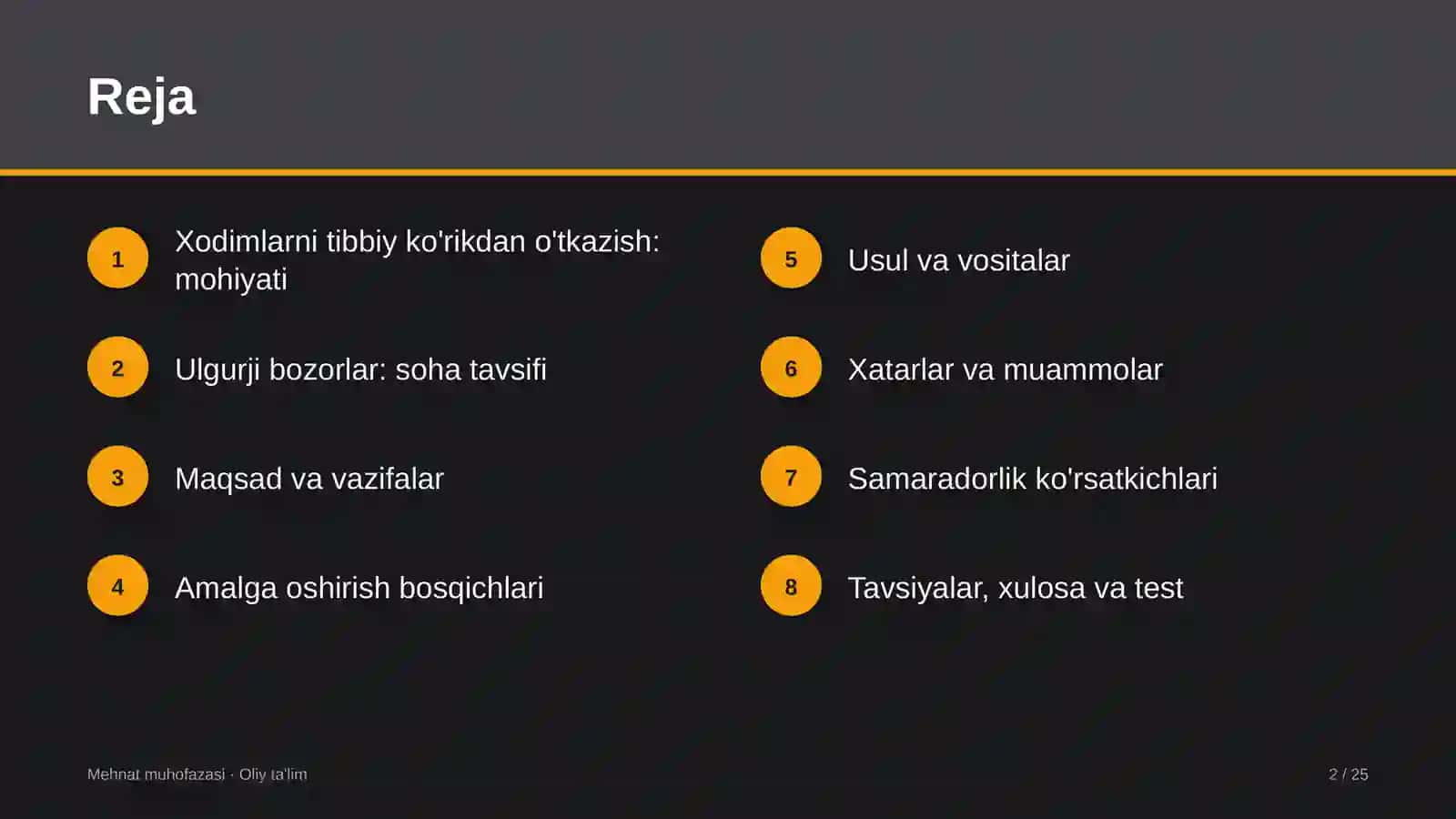 ulgurji bozorlarda xodimlarni tibbiy ko'rikdan o'tkazish 6111 2