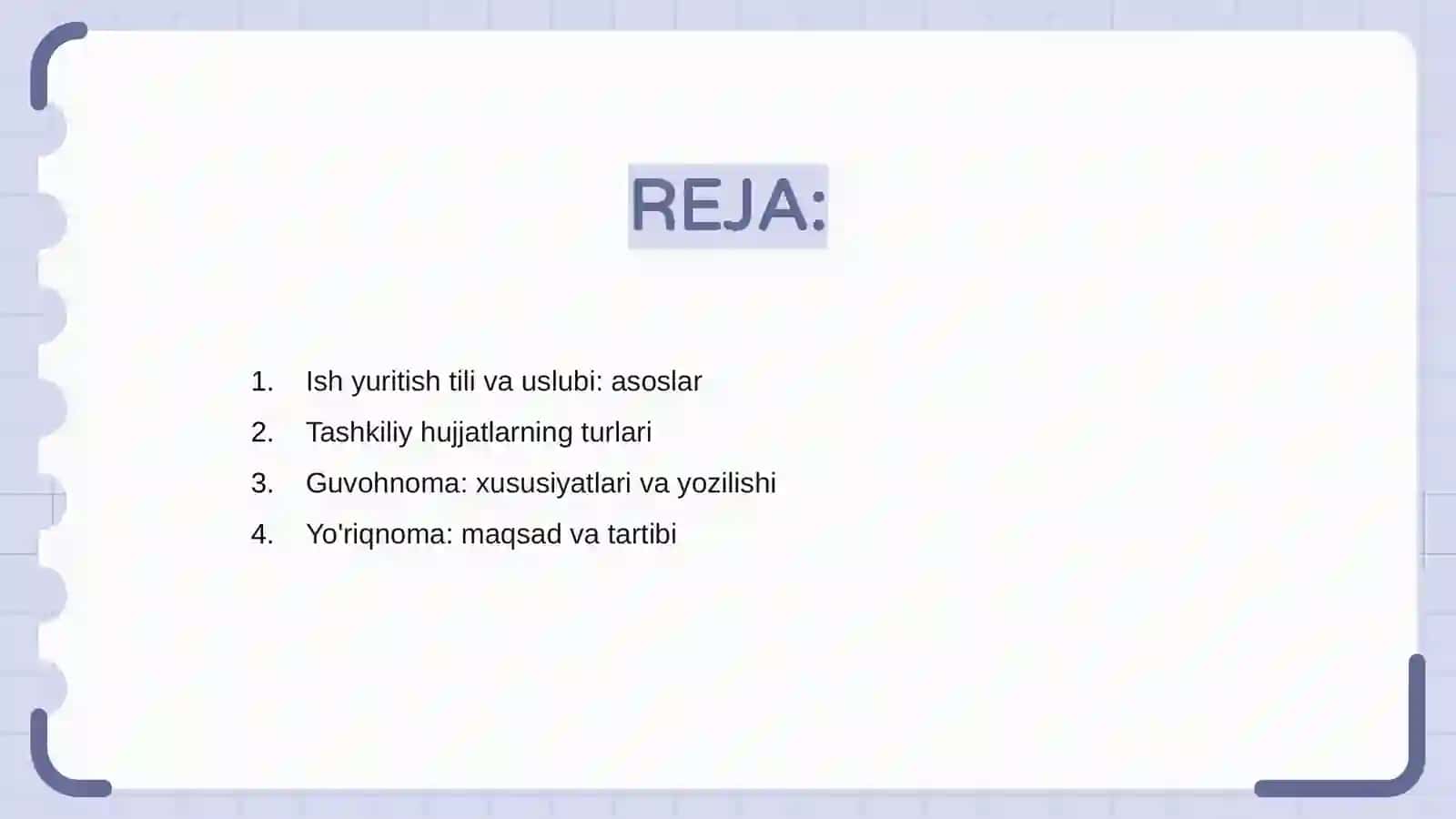 Ish yuritish tili va uslubi 2