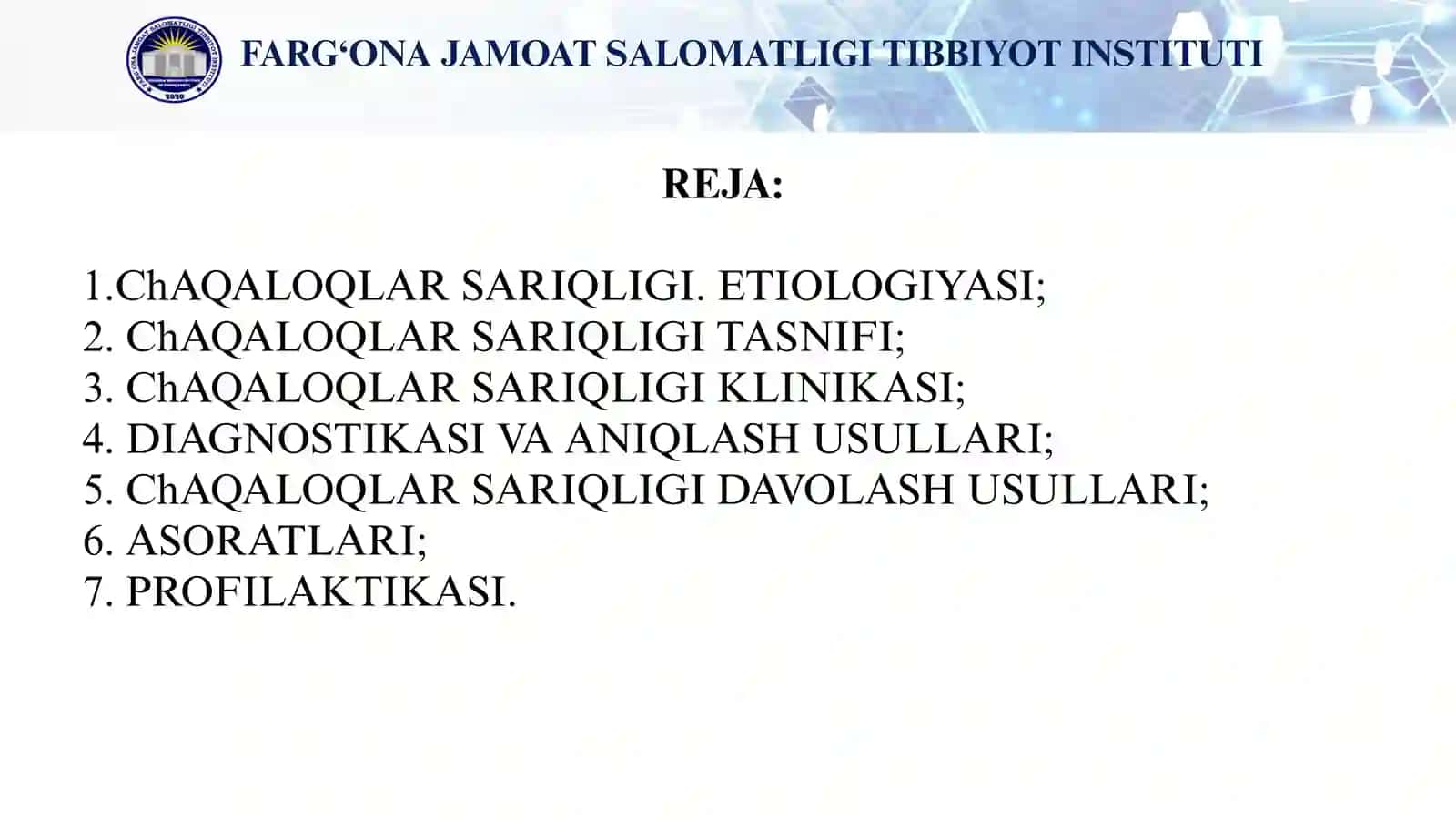 CHAQALOQDA SARIQLIKLAR 2
