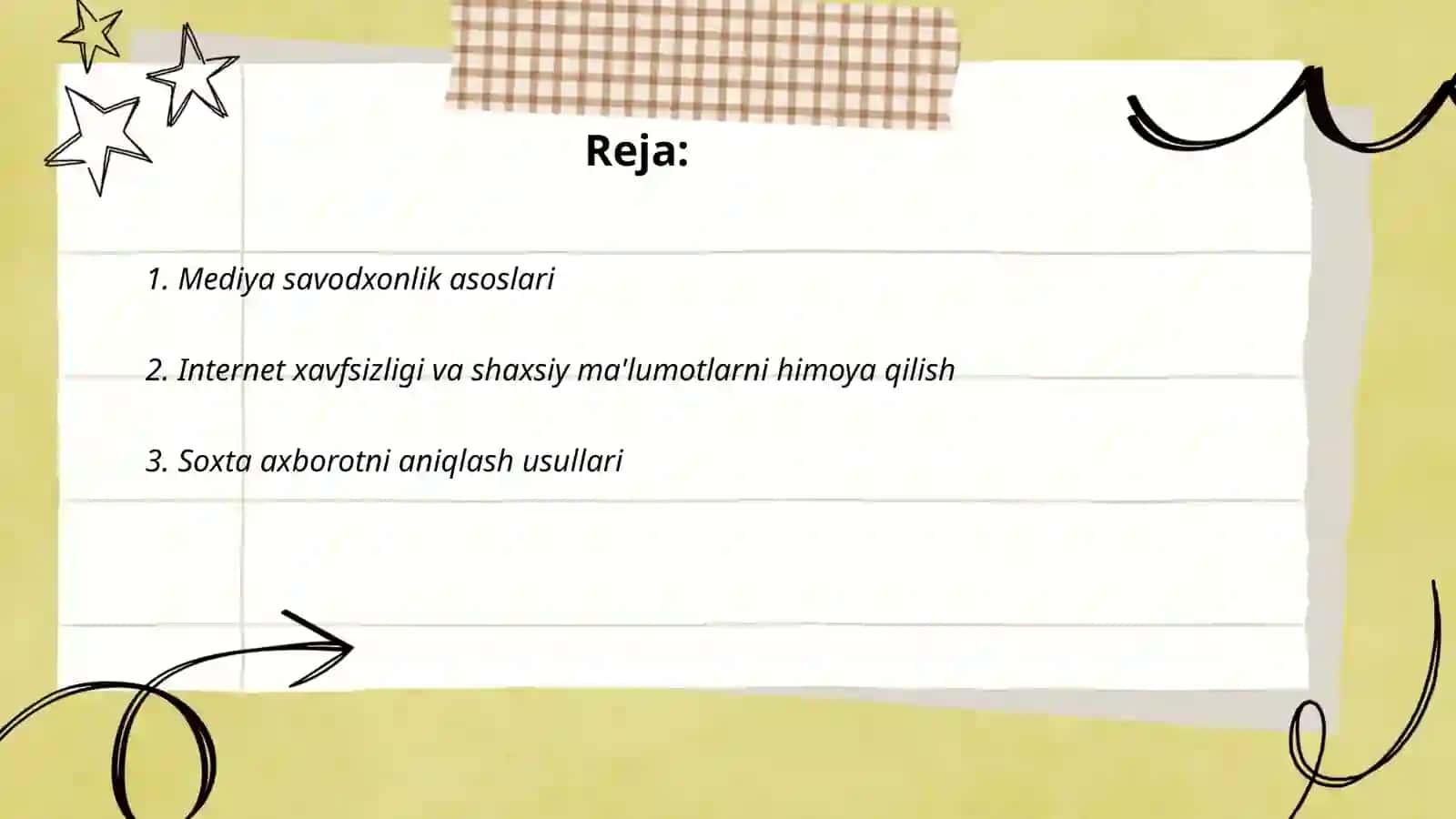 Mediya savodxonlik asoslari 2