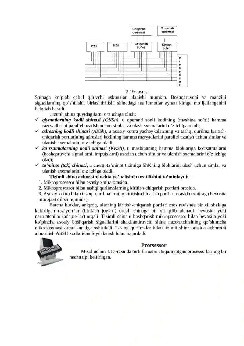 7-Mavzu: Protsessorlar 2
