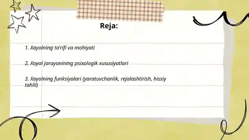 Xayol haqida tushuncha 2