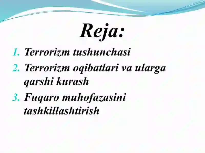 TERRORIZM VAA HOLIMUHOFAZASI 2