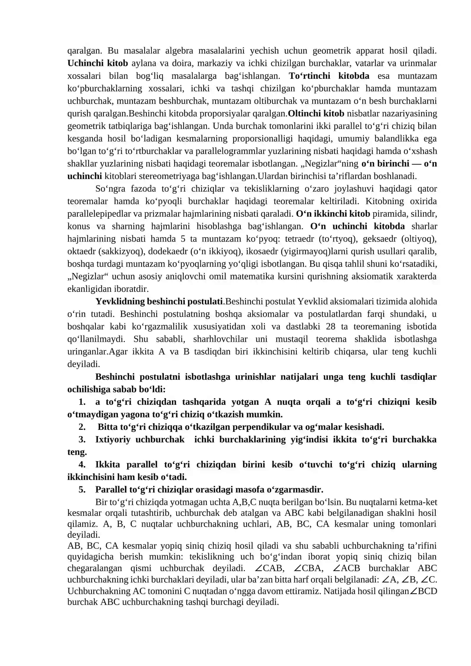 Kengaytirilgan Yevklid geometriyasi 2