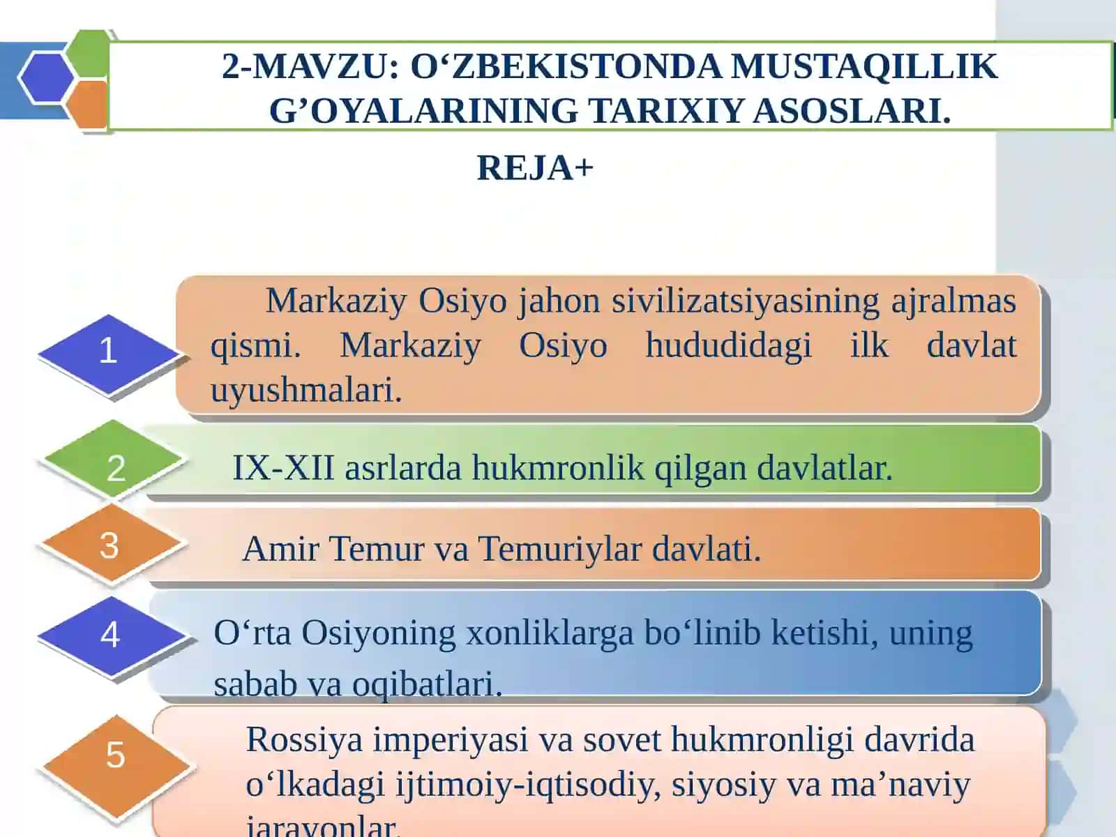O‘zbekistondagi Mustaqillik G‘oyalarining Tarixiy Asoslari 2