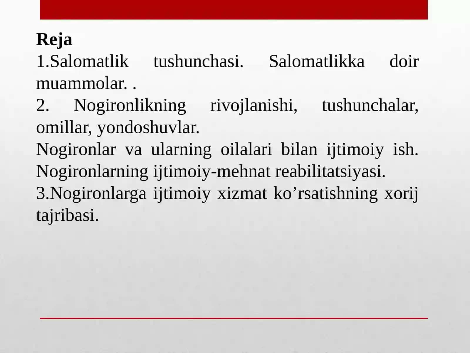 SALOMATLIK VA NOGIRONLIK 2
