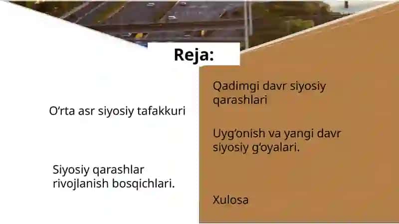 Siyosiy qarashlar va nazariyalarining rivojlanishi 2