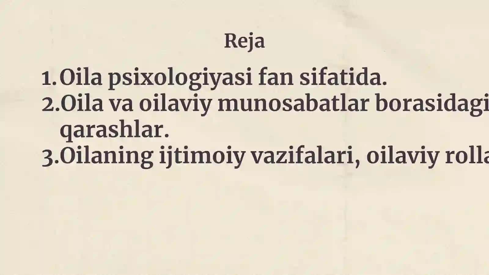 Oilapsixologiyasi 2