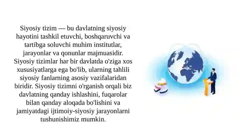 Siyosiy tizim va uning xususiyatlari 2
