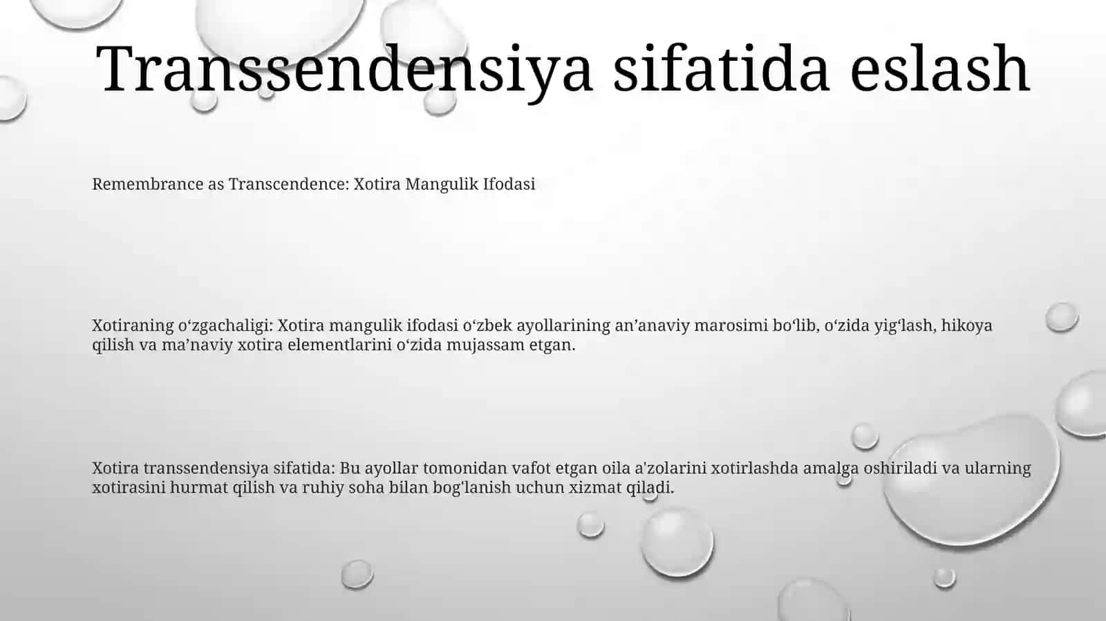 Xotira Mangulik Ifodasi 2