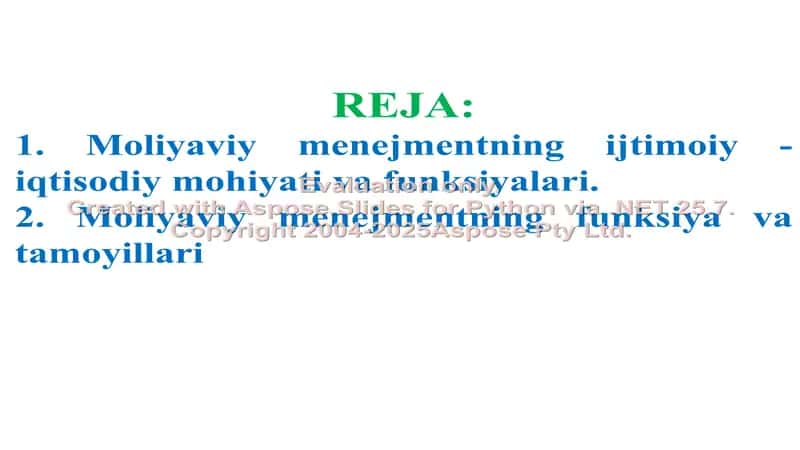 Moliyaviy menejmentning funksiya va tamoyillari 2