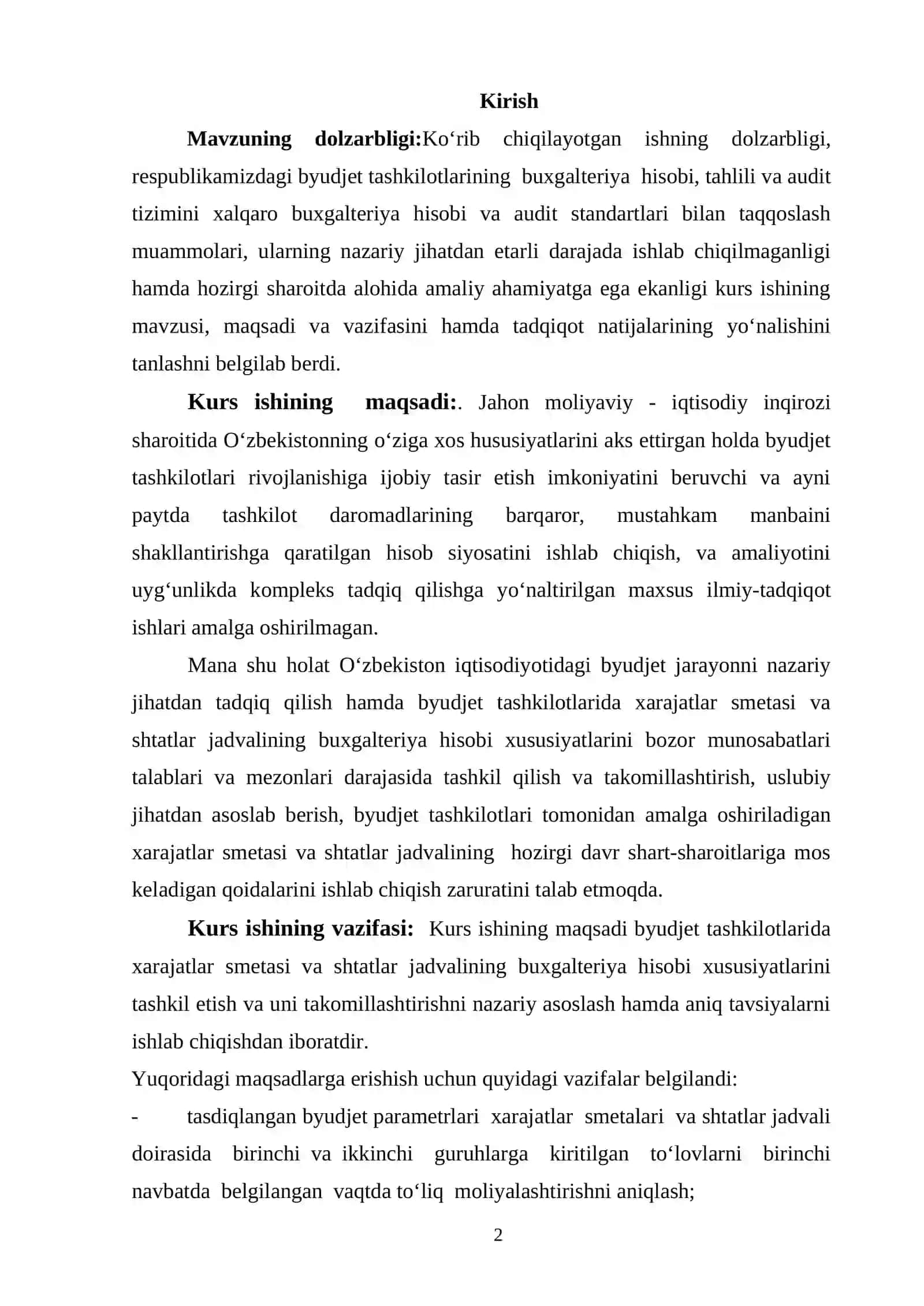 DAVLAT BYUDJETI XARAJATLARI TIZIMI 2