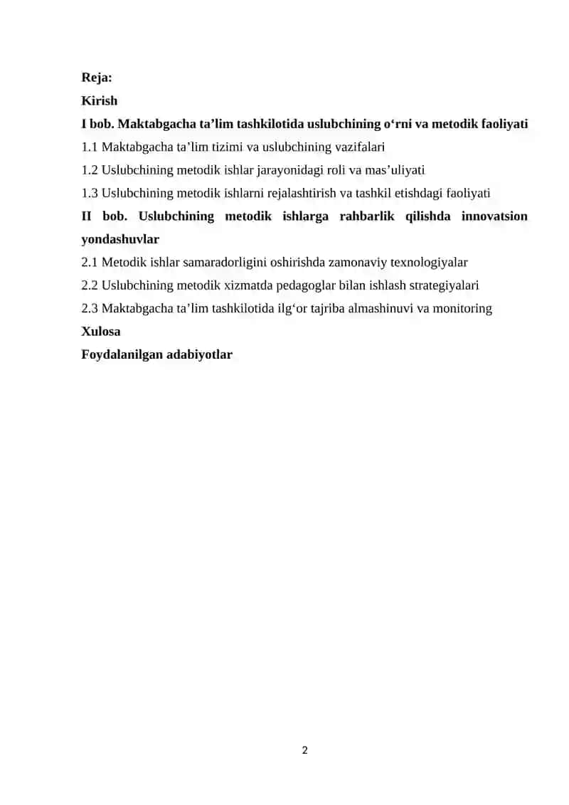 MAKTABGACHA TA'LIM MENEJMENTI 2