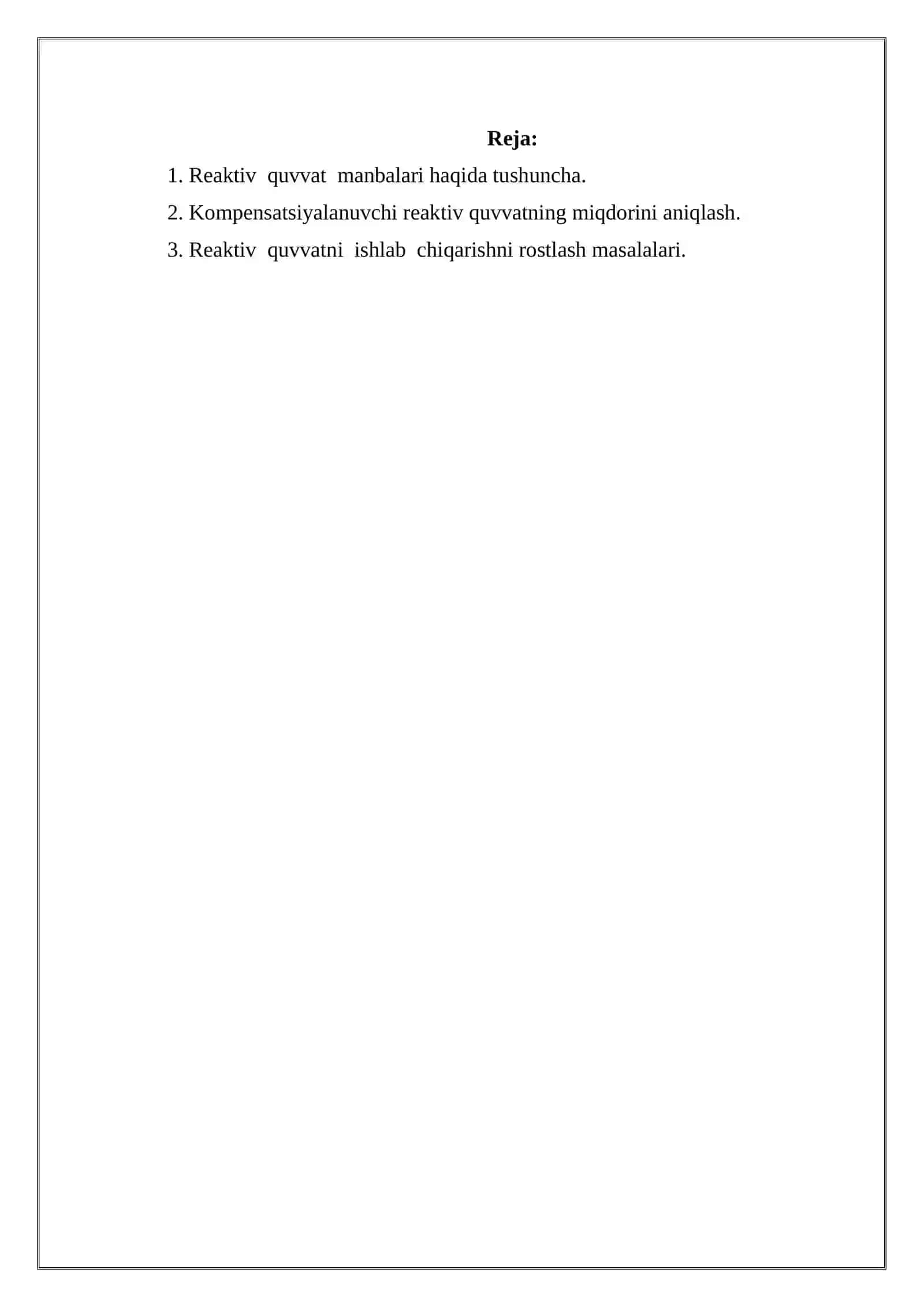 REAKTIV QUVVAT MANBALARI 2