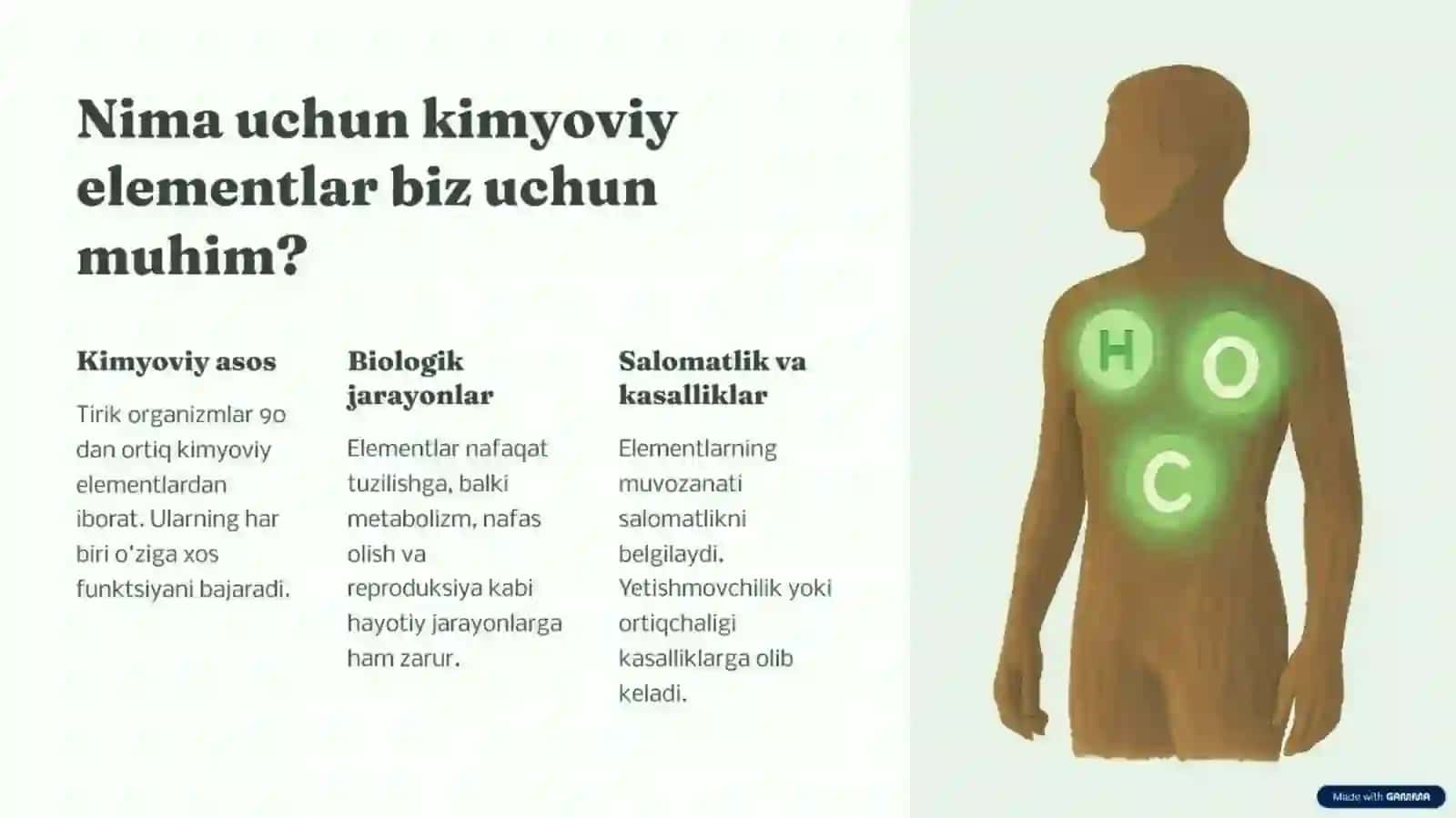 Tirik organizmdagi kimyoviy elementlar 2