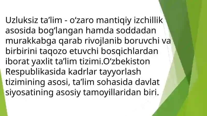 Uzluksiz taʼlim 2