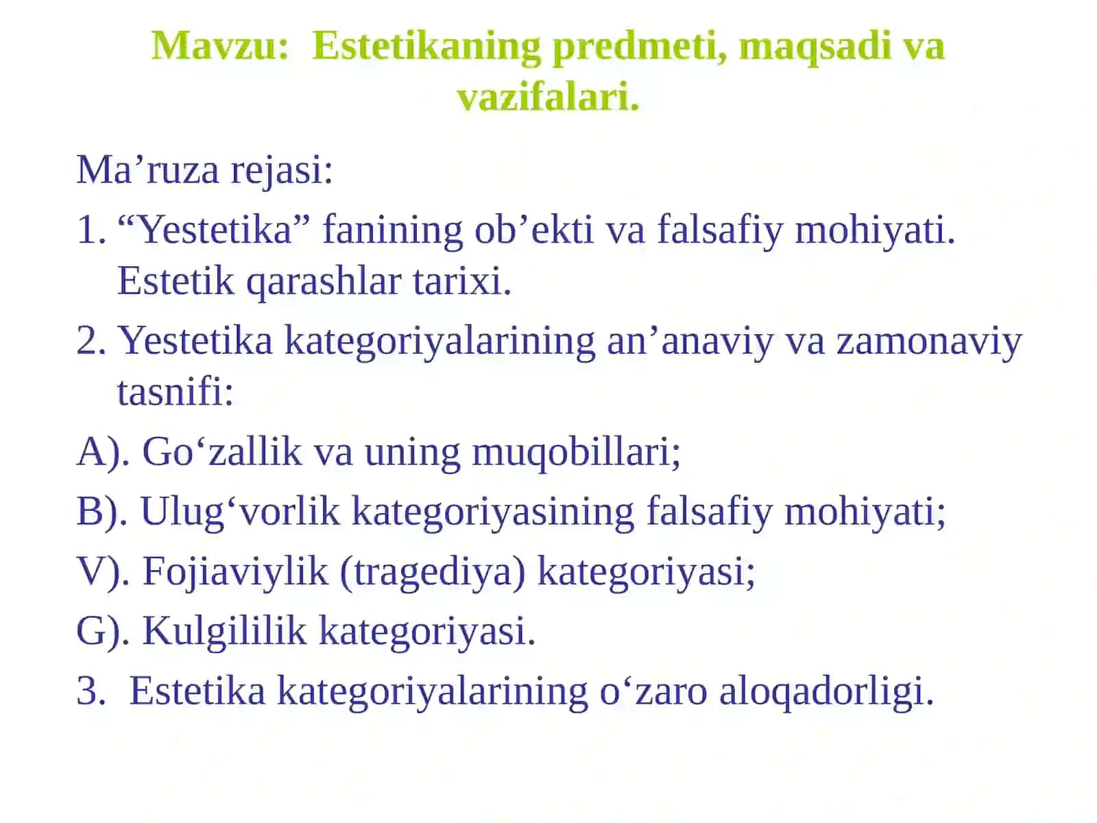 Nafosat falsafasi 2