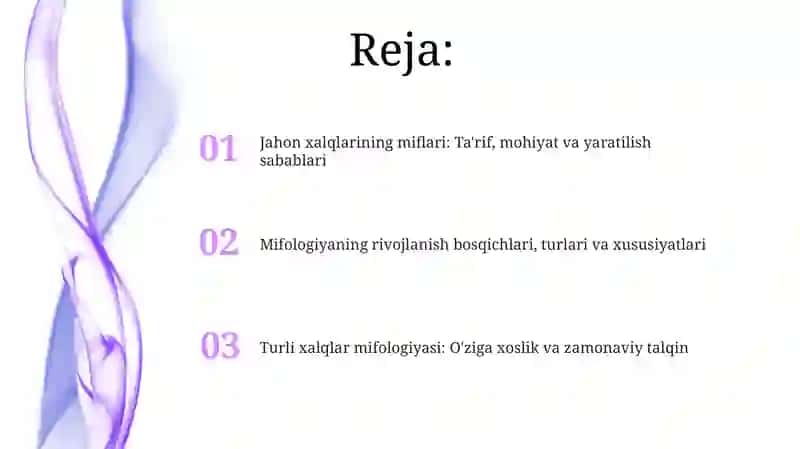 "Jahon xalqlarining miflari: Ta'rif, mohiyat va yaratilish sabablari" 2