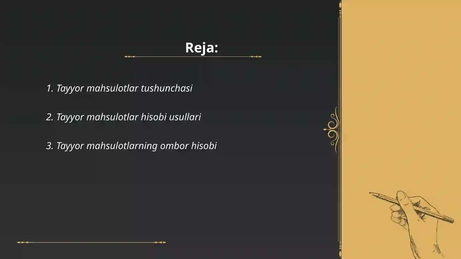 Tayyor mahsulotlar tushunchasi 2