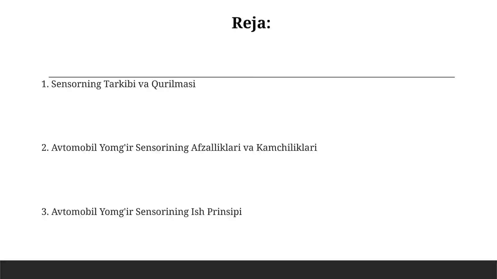 Sensorning Afzalliklari va Kamchiliklari 2