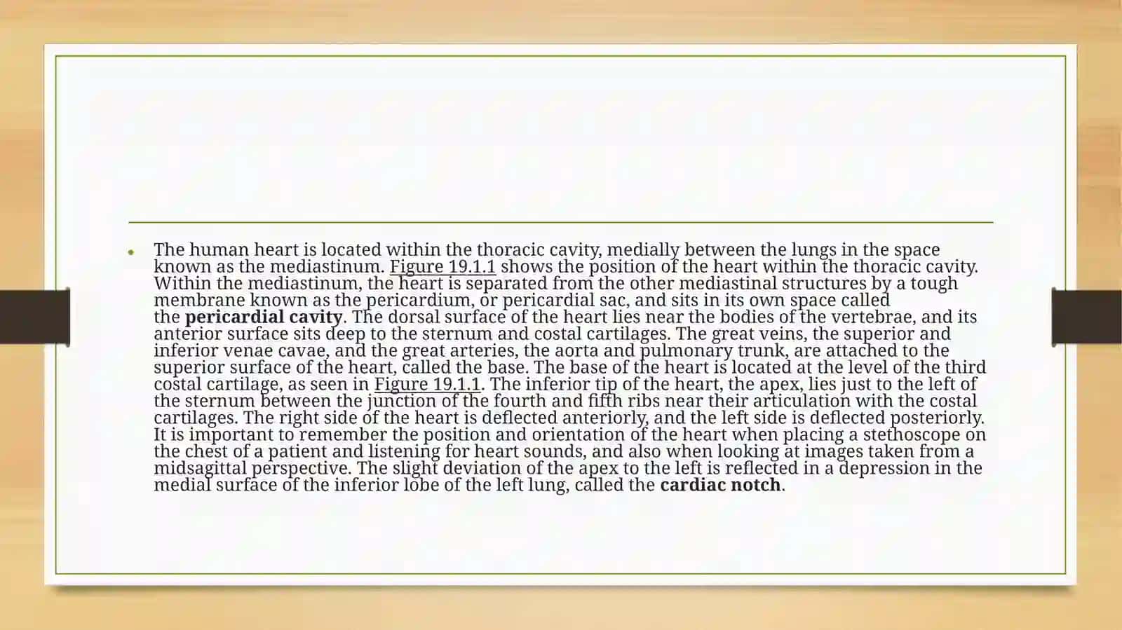 Anatomo-physiological signs of the heart 2