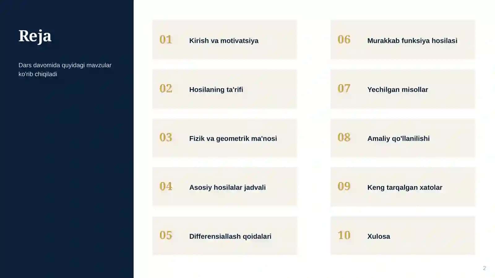 OLIY MATEMATIKA · 1-KURS 2