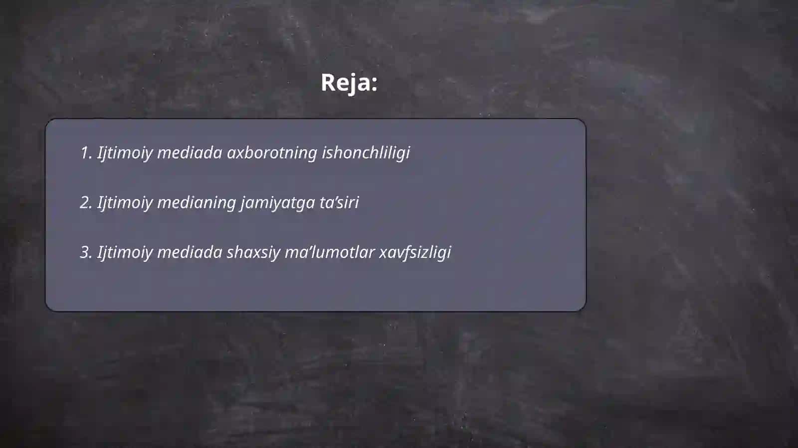 Ijtimoiy mediani baholash 2