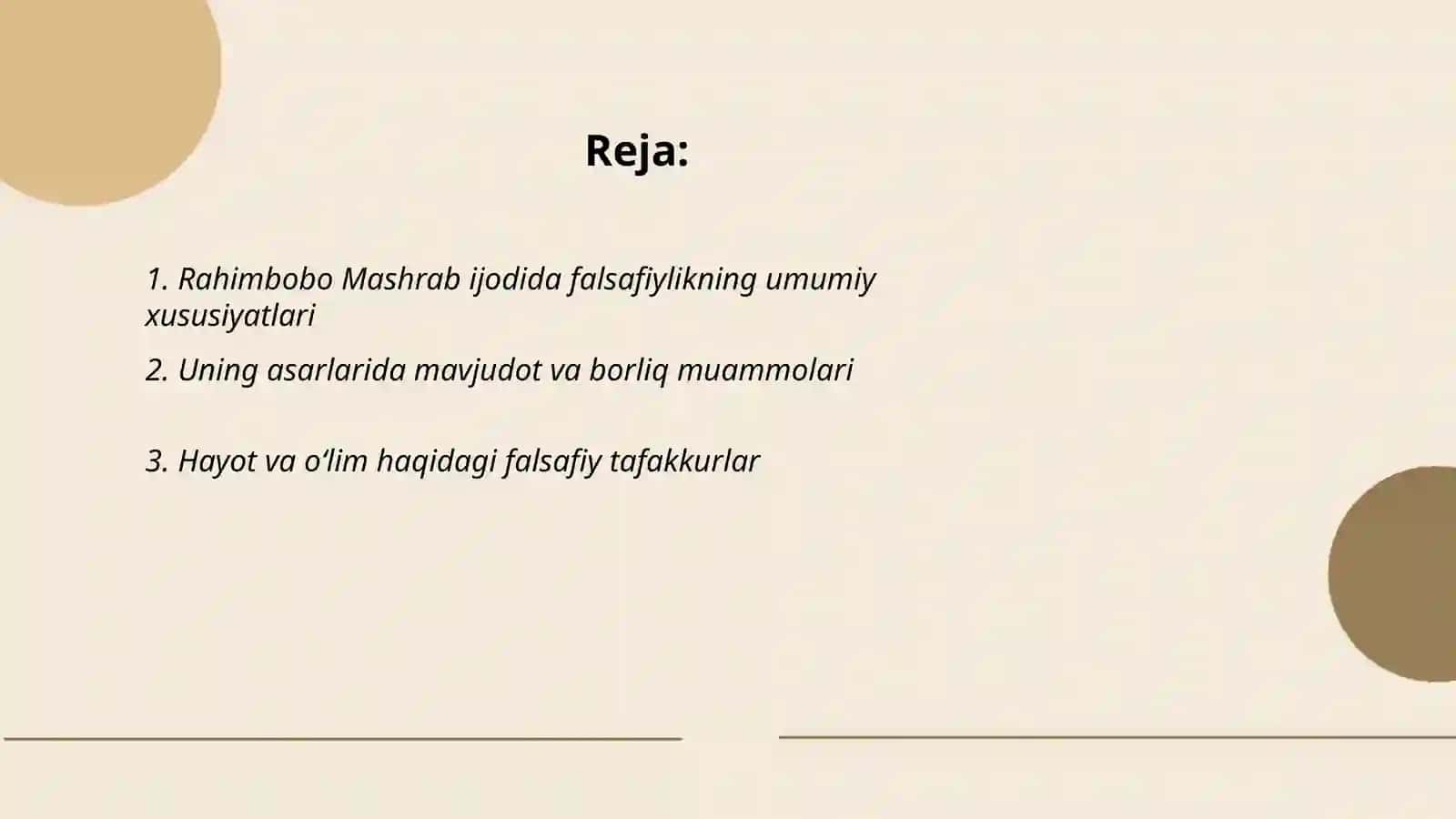 Rahimbobo Mashrab ijodida falsafiylik 2